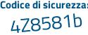 Il Codice di sicurezza è 39 segue 462aZ il tutto attaccato senza spazi