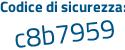 Il Codice di sicurezza è 218Z194 il tutto attaccato senza spazi