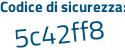 Il Codice di sicurezza è 1b186 segue 26 il tutto attaccato senza spazi