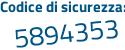 Il Codice di sicurezza è 73fZ continua con 239 il tutto attaccato senza spazi