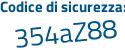 Il Codice di sicurezza è ceeZefb il tutto attaccato senza spazi