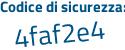 Il Codice di sicurezza è 593e3cZ il tutto attaccato senza spazi