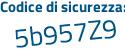 Il Codice di sicurezza è 245 poi 9b77 il tutto attaccato senza spazi