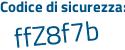Il Codice di sicurezza è a8 continua con Z71db il tutto attaccato senza spazi