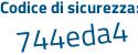 Il Codice di sicurezza è 12e45 poi 59 il tutto attaccato senza spazi