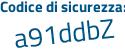 Il Codice di sicurezza è e9 segue 53865 il tutto attaccato senza spazi