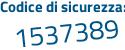 Il Codice di sicurezza è 2c65374 il tutto attaccato senza spazi