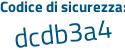 Il Codice di sicurezza è 9 segue 4393ef il tutto attaccato senza spazi
