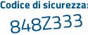 Il Codice di sicurezza è 64c poi 588c il tutto attaccato senza spazi