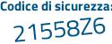 Il Codice di sicurezza è a continua con 6731bb il tutto attaccato senza spazi