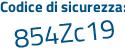 Il Codice di sicurezza è e7457 continua con 27 il tutto attaccato senza spazi
