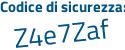 Il Codice di sicurezza è 2617 segue 9c9 il tutto attaccato senza spazi