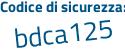 Il Codice di sicurezza è 9 continua con 575fd9 il tutto attaccato senza spazi