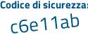 Il Codice di sicurezza è 63346c3 il tutto attaccato senza spazi