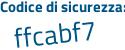Il Codice di sicurezza è c78592d il tutto attaccato senza spazi