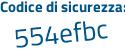 Il Codice di sicurezza è 3 continua con d2464e il tutto attaccato senza spazi