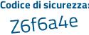 Il Codice di sicurezza è 9dec poi 4fc il tutto attaccato senza spazi