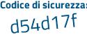 Il Codice di sicurezza è ZZ poi f2115 il tutto attaccato senza spazi