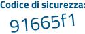 Il Codice di sicurezza è c segue 5bbd9e il tutto attaccato senza spazi