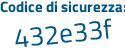 Il Codice di sicurezza è Z poi 986857 il tutto attaccato senza spazi