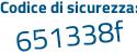 Il Codice di sicurezza è 2Zb7Z segue Za il tutto attaccato senza spazi