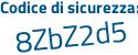 Il Codice di sicurezza è 57d7 segue 5c4 il tutto attaccato senza spazi