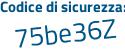 Il Codice di sicurezza è e continua con 81b77a il tutto attaccato senza spazi