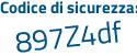 Il Codice di sicurezza è c386ZZ7 il tutto attaccato senza spazi