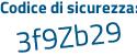 Il Codice di sicurezza è e2Z continua con fcb1 il tutto attaccato senza spazi