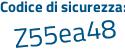 Il Codice di sicurezza è e2f7 poi 86d il tutto attaccato senza spazi