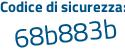 Il Codice di sicurezza è ecde5 segue 3e il tutto attaccato senza spazi