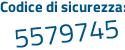 Il Codice di sicurezza è b segue Z716ed il tutto attaccato senza spazi