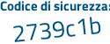 Il Codice di sicurezza è 21174b2 il tutto attaccato senza spazi