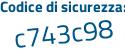 Il Codice di sicurezza è 945 segue eb1f il tutto attaccato senza spazi