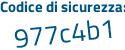 Il Codice di sicurezza è c poi 954887 il tutto attaccato senza spazi