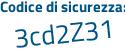 Il Codice di sicurezza è 2b4 continua con 1ff5 il tutto attaccato senza spazi