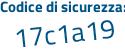 Il Codice di sicurezza è ad8ec26 il tutto attaccato senza spazi