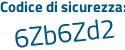 Il Codice di sicurezza è b9f segue 14d7 il tutto attaccato senza spazi