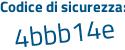 Il Codice di sicurezza è cbfd5c3 il tutto attaccato senza spazi