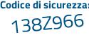 Il Codice di sicurezza è 3342 continua con 3ff il tutto attaccato senza spazi