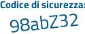 Il Codice di sicurezza è ffc8 poi 573 il tutto attaccato senza spazi