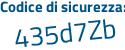 Il Codice di sicurezza è 3dffebe il tutto attaccato senza spazi