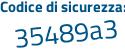 Il Codice di sicurezza è b9c9a85 il tutto attaccato senza spazi