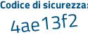 Il Codice di sicurezza è 3 poi 64Z2a6 il tutto attaccato senza spazi