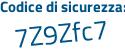 Il Codice di sicurezza è eac segue e992 il tutto attaccato senza spazi