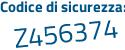 Il Codice di sicurezza è a segue c656ae il tutto attaccato senza spazi