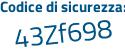 Il Codice di sicurezza è e746192 il tutto attaccato senza spazi