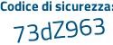 Il Codice di sicurezza è 9f7c segue fe2 il tutto attaccato senza spazi
