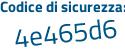 Il Codice di sicurezza è 2 segue 24b6f5 il tutto attaccato senza spazi