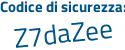 Il Codice di sicurezza è 95537c2 il tutto attaccato senza spazi
